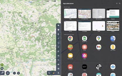 Splitscherm weergave